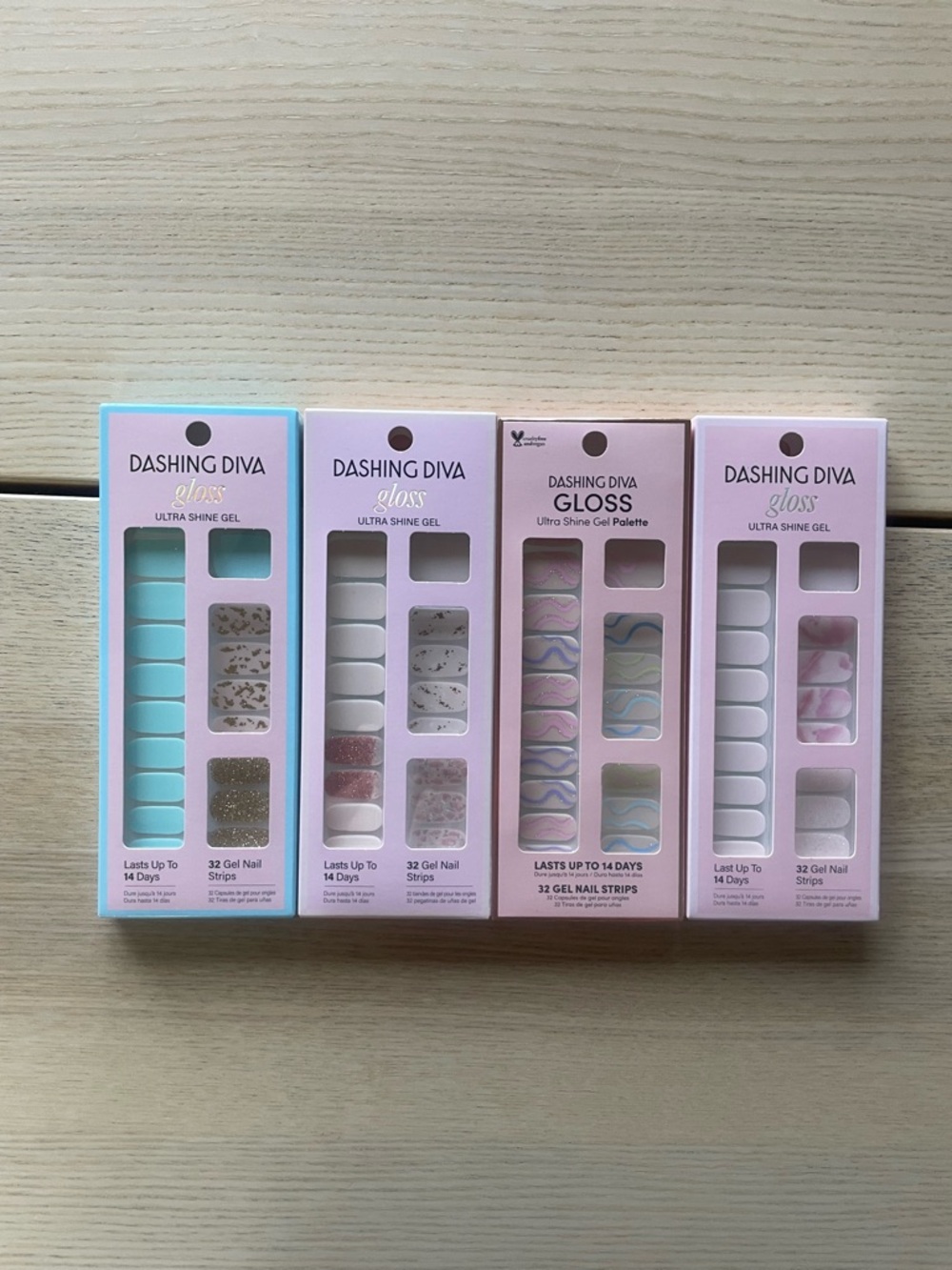 Dashing Diva Gloss Gel Nail Strips, press on nail kit of 4